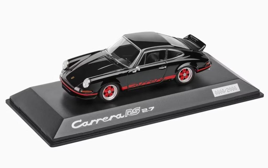 model scale Porsche 911 Carrera RS Black Carrera RS Limited to 2000 units Diecast Model Car Dealer-order 1/43 2.7