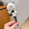 Kawaii Cartoon Pen Cute Bead String Pen  Flash Diamond Rotating Neutral Pen Writing Smooth Ballpoint Pen Birthday Gift