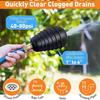 Multi Functional Drain Cleaning Bladders Rubber Unclog Main Drain Drain Pipe Cleaner  Kitchen Sinks