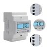 Ketotek Din Rail Three Phase LCD Energy Meter Ammeter Voltmeter Volt Amp Voltage Current Meter LCD Display