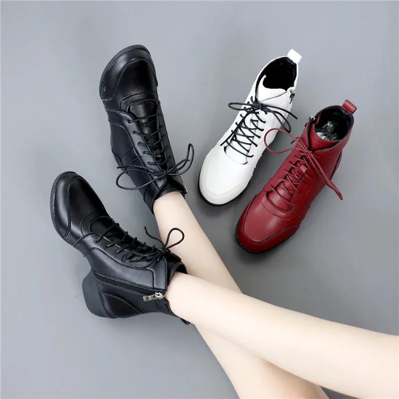 Summer New Soft Bot Mid Heel Dance Oes Women's Square Dancing Oes Jazz Dance Net Boot Sailor Sle Fem Footwear