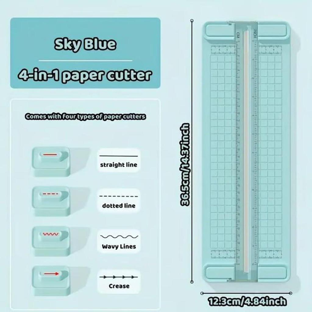 Paper Cutter Slider Precision Scrapbooking Paper Trimmer Ergonomic Portable Slicer Photo Cutting Tool For Offices Classrooms