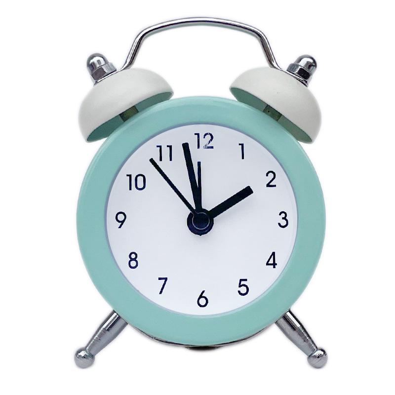 Mini Metal Alarm Clock Cute Creative Student Children's Small Alarm Clock Exchangeable Clock Face