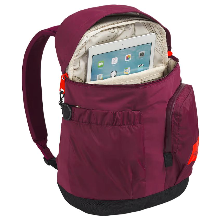 The North Face Mountain 18L Convenient Storage Backpack Outdoor Bag Recycled Nylon Fiery Red Women backpack NF0A52UA-OKH