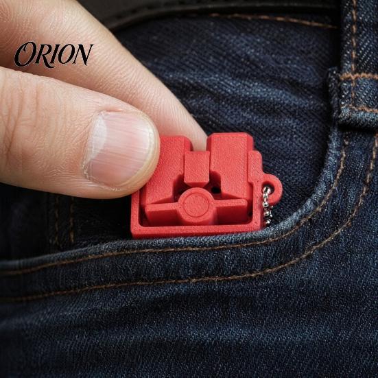 Press Fidget Toy 3D Printed Finger Clicker Toy, Decompression Push with Ball Chain, Portable Stress Relief Desk for Students, Office Workers Chain