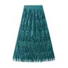 Pleated Midi Skirt for Women Chiffon Elastic High Waist Maxi Skirts Swing A-Line Boho Outfits Women's Casual Beach Vacation Flowy Pleated Long Skirts