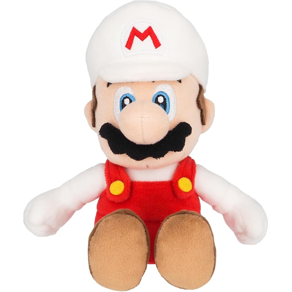 Sanei Boeki Super Mario All Star Collection Fire Mario Plush Toy 24cm