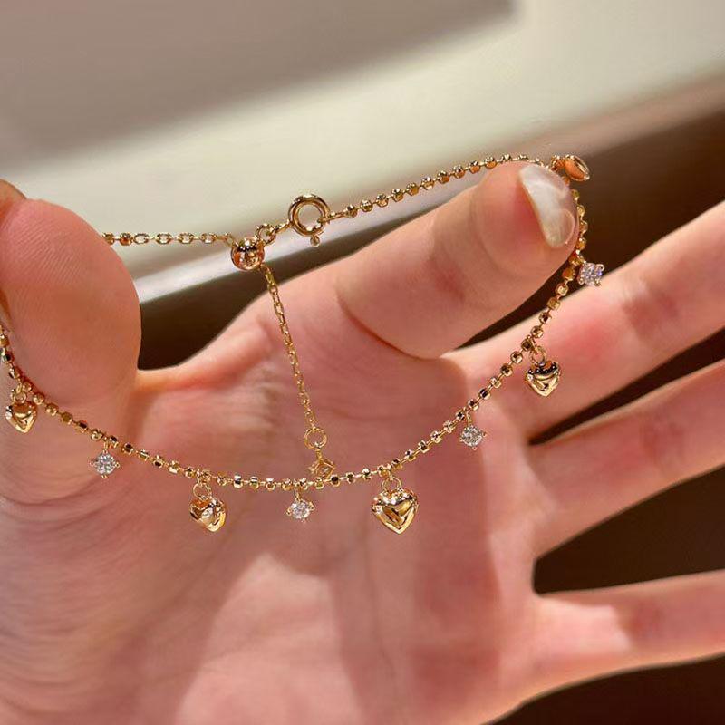 Tassel Niche Women's Luxury Bracelet - High-End Sparkling Design with Diamond Feel