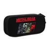 Cute Metal Gear Solid Game Pencil Cases for Girls Boys Action Adventure Stealth Video Large Capacity Pen Bag Box Stationery