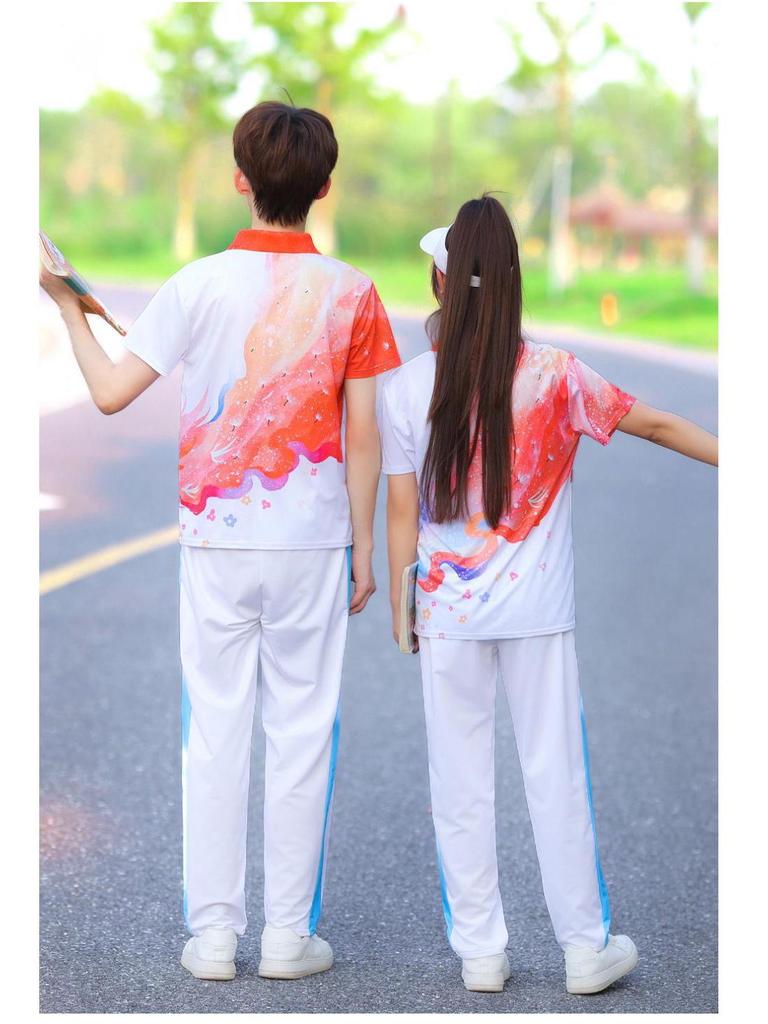 Conjunto de Sudadera para Competición Deportiva Estilo Chino para Colegio y Escuela Secundaria - Uniforme Escolar de Tres Piezas