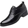 Business leather shoes men's new handmade leather casual men's shoes pointed leather shoes heightening shoes