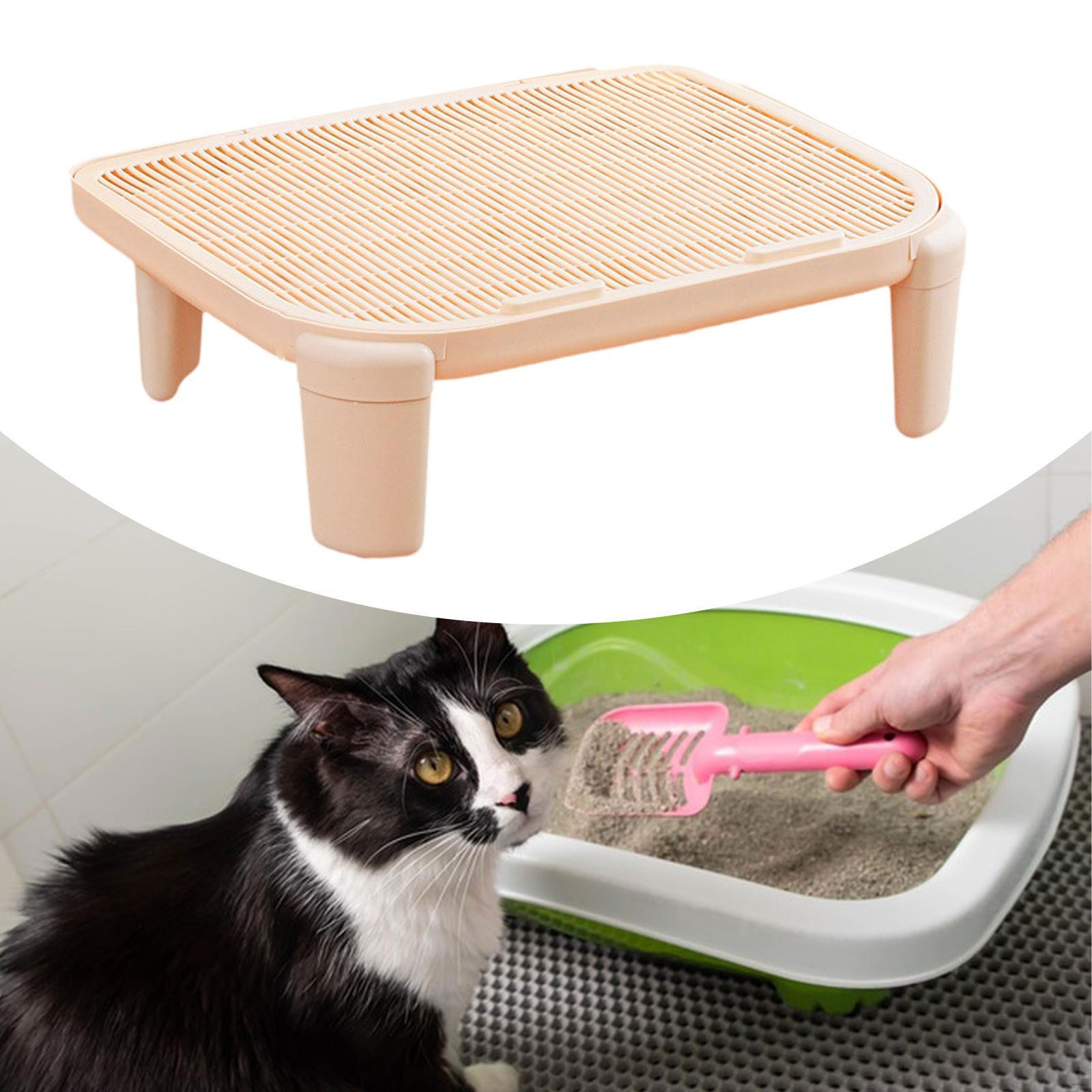 

Cat Litter Mat Floor Protection Anti Slip Kitten Footboard for Bathroom Lavatory кавовий