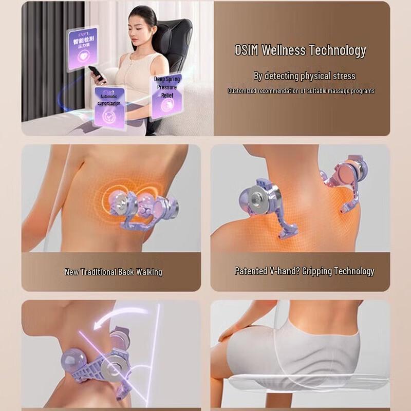 OSIM OS-2233 V-Hand Kneading Massage Cushion CN plug (adapter included)
