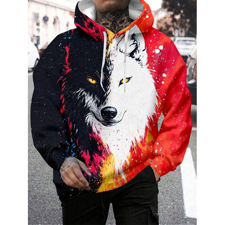 2026 New Colorful Animal Prints Hoodie 3D Sweatshirt Men/Women Hooded Autumn And Winter Coat Mens Clothing Funny Jacket Black Hoodies