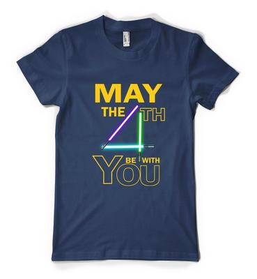 Personalised May The Fourth Be With You Star Wars Adult and Kids T-shirt