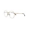 Gucci Cat Eye Frame Metal Optical Frames Gold Gold Transparent