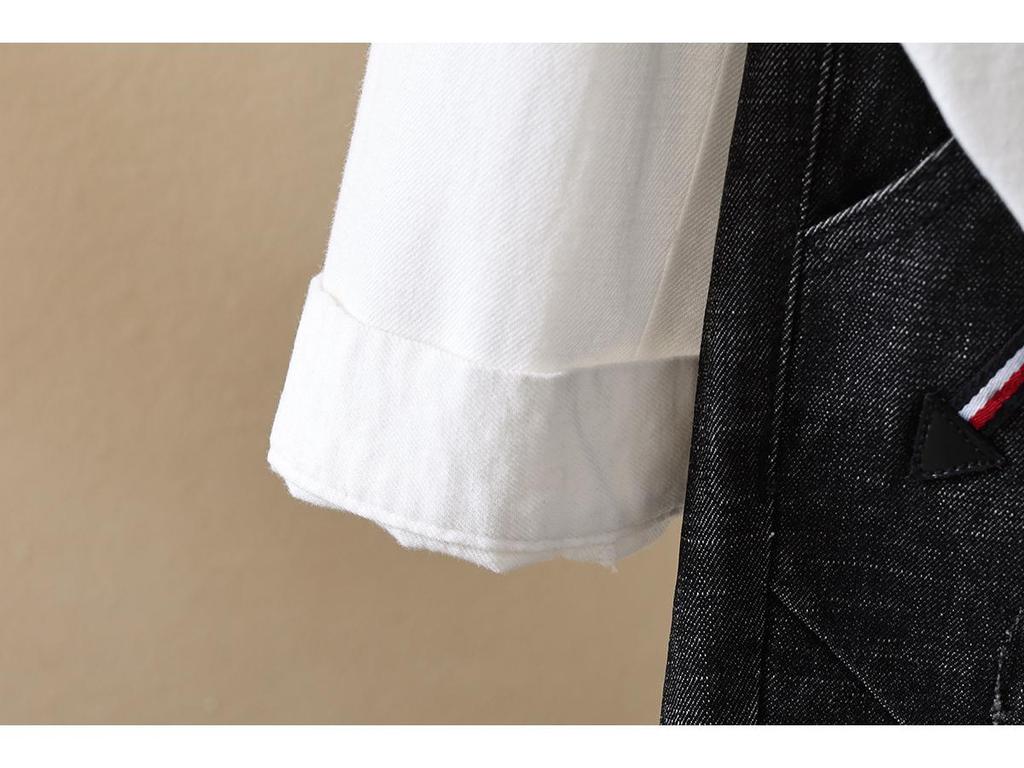 2026 Spring/Autumn Solid Color Brushed Cotton Long-Sleeve Unisex Japanese Casual Shirt