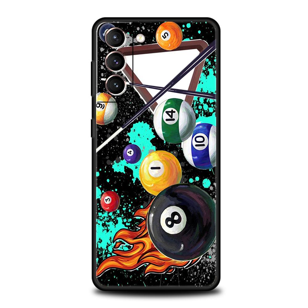 Phone Case Cover for Samsung Galaxy S25 Edge S24 S23 S22 S20 S21 FE Ultra S10 S10E Plus Soft TPU Billiard Fashion Brand Number