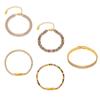 Elegant French-Inspired Tennis Bracelet With Full CZ Stone Setting Geometric Design Titanium Steel 18K Gold Plated Women