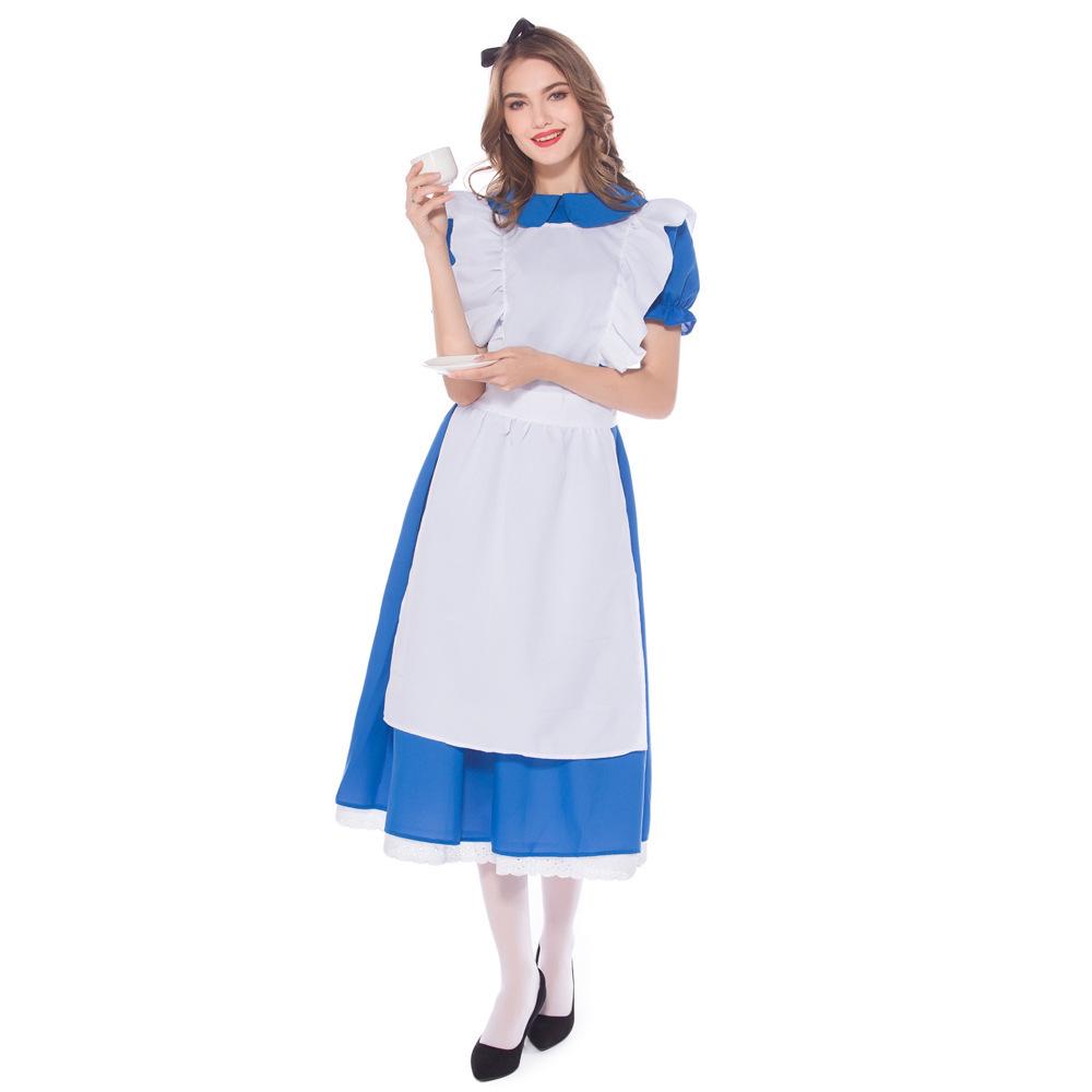 Adult Blue Maid Costume for Role-Playing & Halloween Extra Large