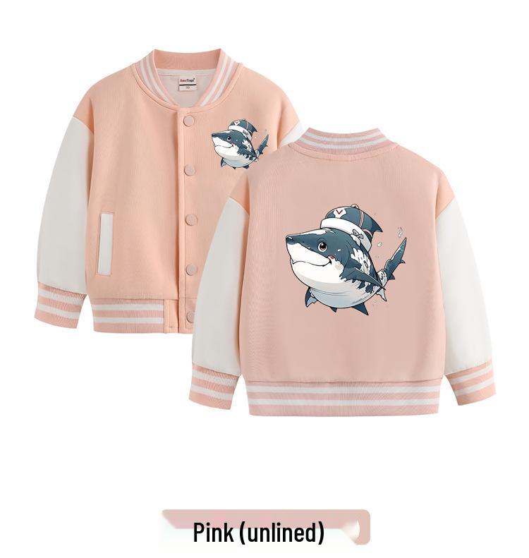 2025 Neuer Stil Jungen Fleece-gefütterte Baseballjacke für Herbst & Winter
