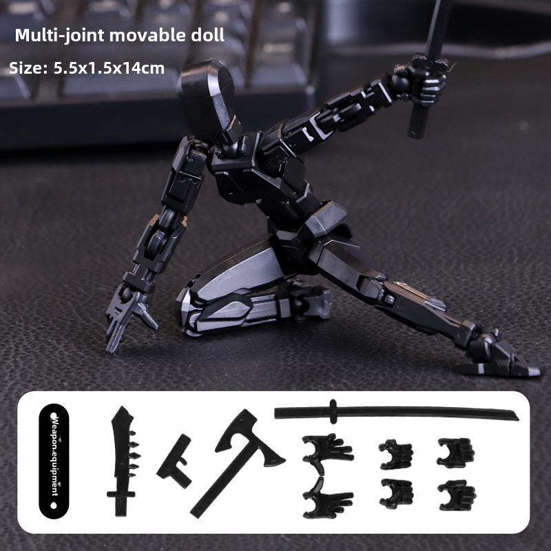 Lucky Doll: 13-Point Articulated 3D Printed Toy, 3rd Gen DIY Stress Relief Figure