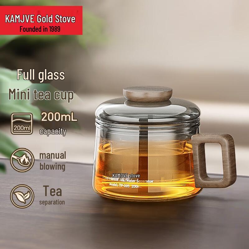 KAMJOVE Glass Tea Infuser Mug & Pot