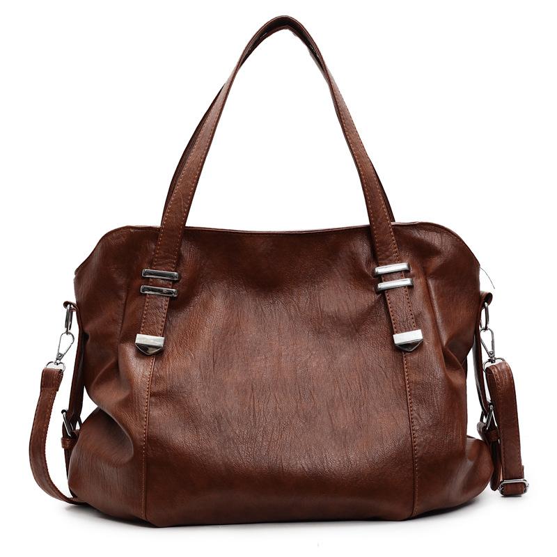 Stylish Women's Bag Retro Simple Tote Bag Large Capacity Commuter Handbag Single Shoulder Crossbody Bag