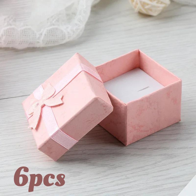 6/12pcs Small Gift Box for Jewelry, Compact 4x4x3cm Display Case for Earrings Rings, Multi-Color Presentation & Storage Box