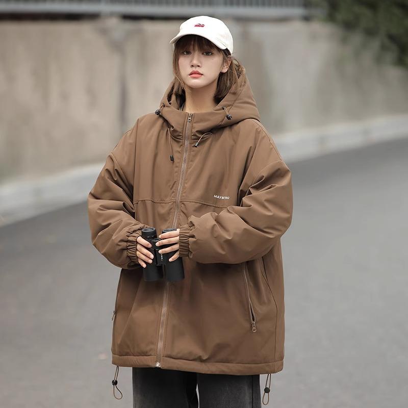 Unisex vodoodpudivá retro větrovka pro páry - ležérní, volná, jarní/podzimní outdoorové oblečení