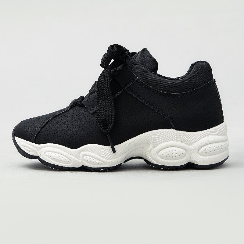 

[Customized] Sneakers women s shoes new autumn dad shoes platform casual shoes spring Korean version platform white shoes 40 чорний