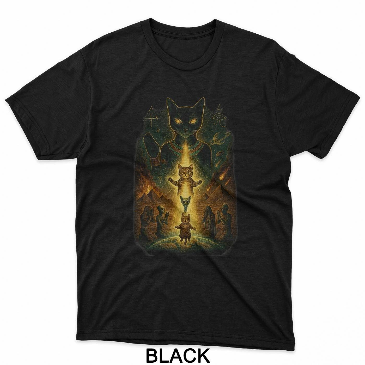 The Judgement of Bastet – Trial of the Cosmic Feline T-Shirt S