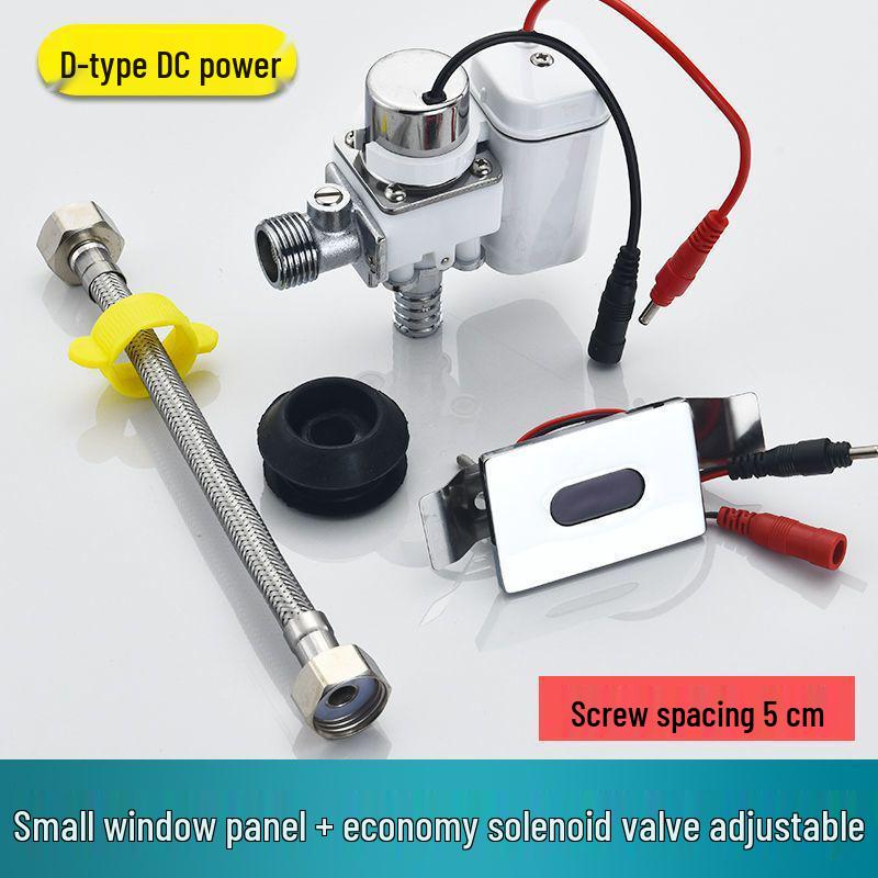Automatic Urinal Flusher Kit: 6V Solenoid Valve & Battery Box with Sensor Accessories