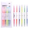 Deli 6-Color Double-Ended Highlighter Pen Set
