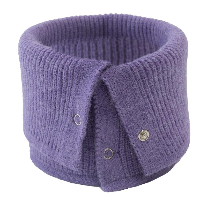 Collar Scarf Neck Warmer With Button Closure Knitted Scarf For Women Wool Scarf Neckerchief Decorative Scarf Neck Warmer