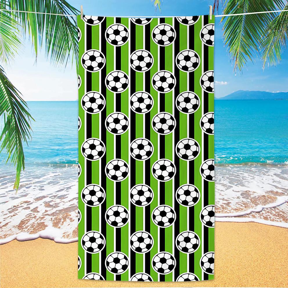 Neues Fußball-Strandtuch Weltmeisterschafts-Thema Mikrofaser-Strandtuch für Erwachsene Großes Strandtuch