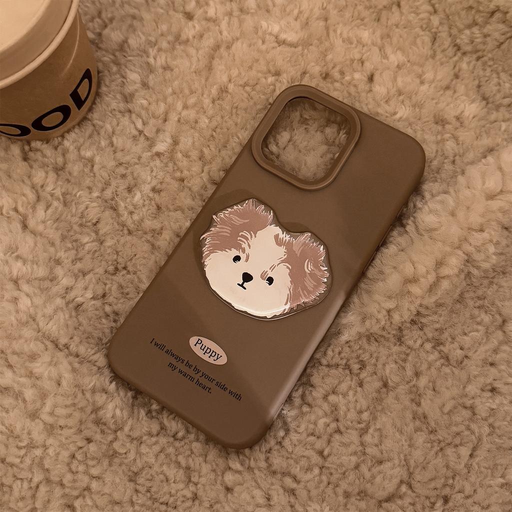 Etui na telefon komórkowy Apple 16 17promax Bazgroły Szczeniak Iphone15 Zabawne Trójwymiarowe 13 Kreskówkowe 12 Silikonowe