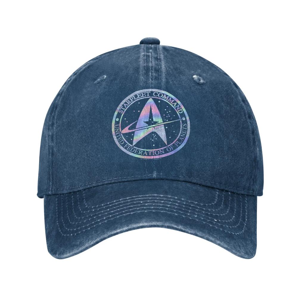 Stars Treks Starfleet ComUnisexd Hologram Fill Sun Baseball Cap Unisex Adult Spring Fashion Tennis Skate Sunscreen Baseball Caps