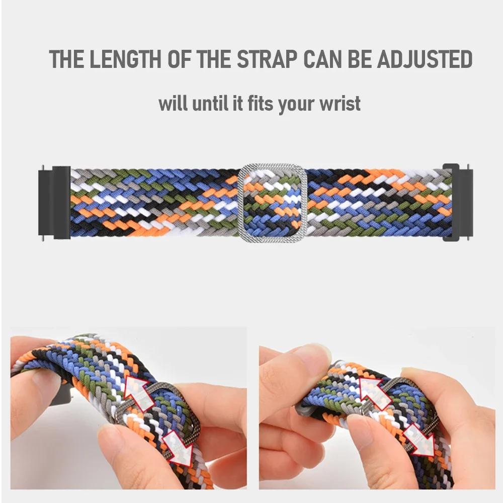 20 22mm Braided Nylon Loop Strap For COROS PACE 3 2 Band For COROS APEX 2 Pro 46mm 42mm Bracelet Soft Belt Wristbands Accessorie