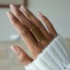 Yori Minimalist Wide Bohemian Open Daily Ring Stainless Steel Versatile Popular PVD Waterproof Jewelry New Gift