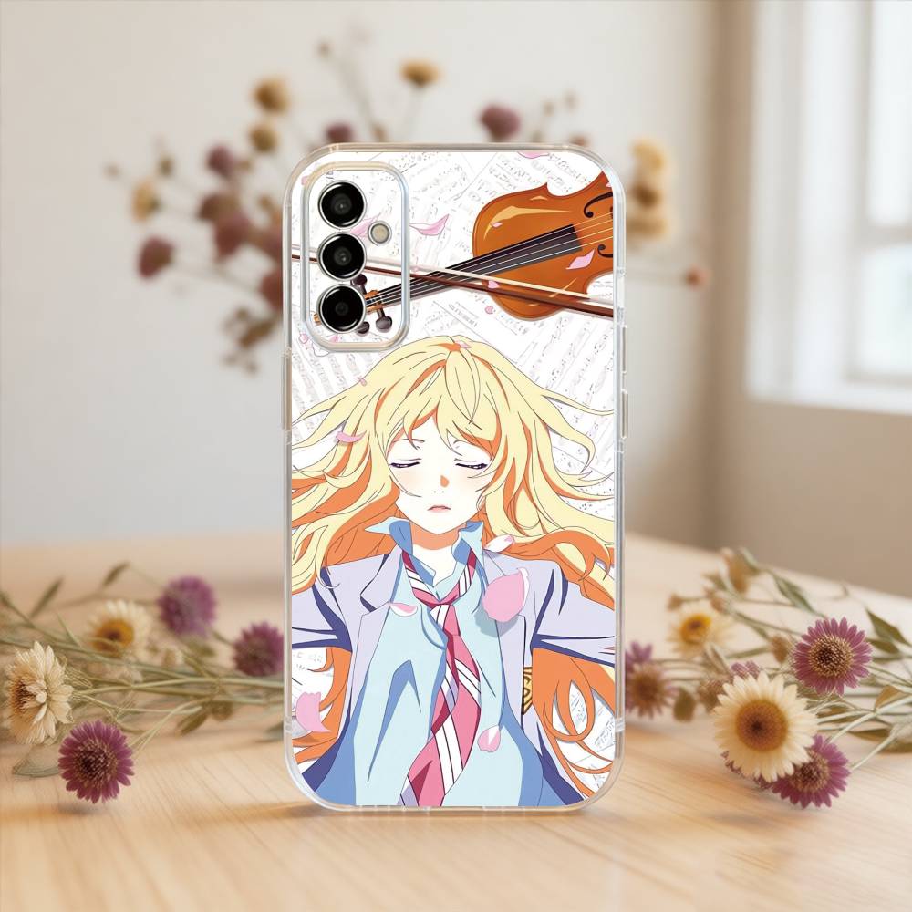 

Your Lie in April Phone Case For SamsungA10,12,20,21S,30,31,40,50,51,52,70,71 Transparent Cover Samsung a70