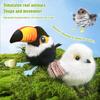 Chirping Bird Catnip Toy Flapping Bird Activated Kitten Toy Active Moving Pet Plush Toy for All Breeds Cat Kicker