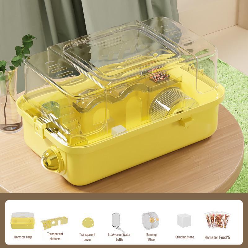Luxury Acrylic Travel Cage for Baby Golden Hamsters