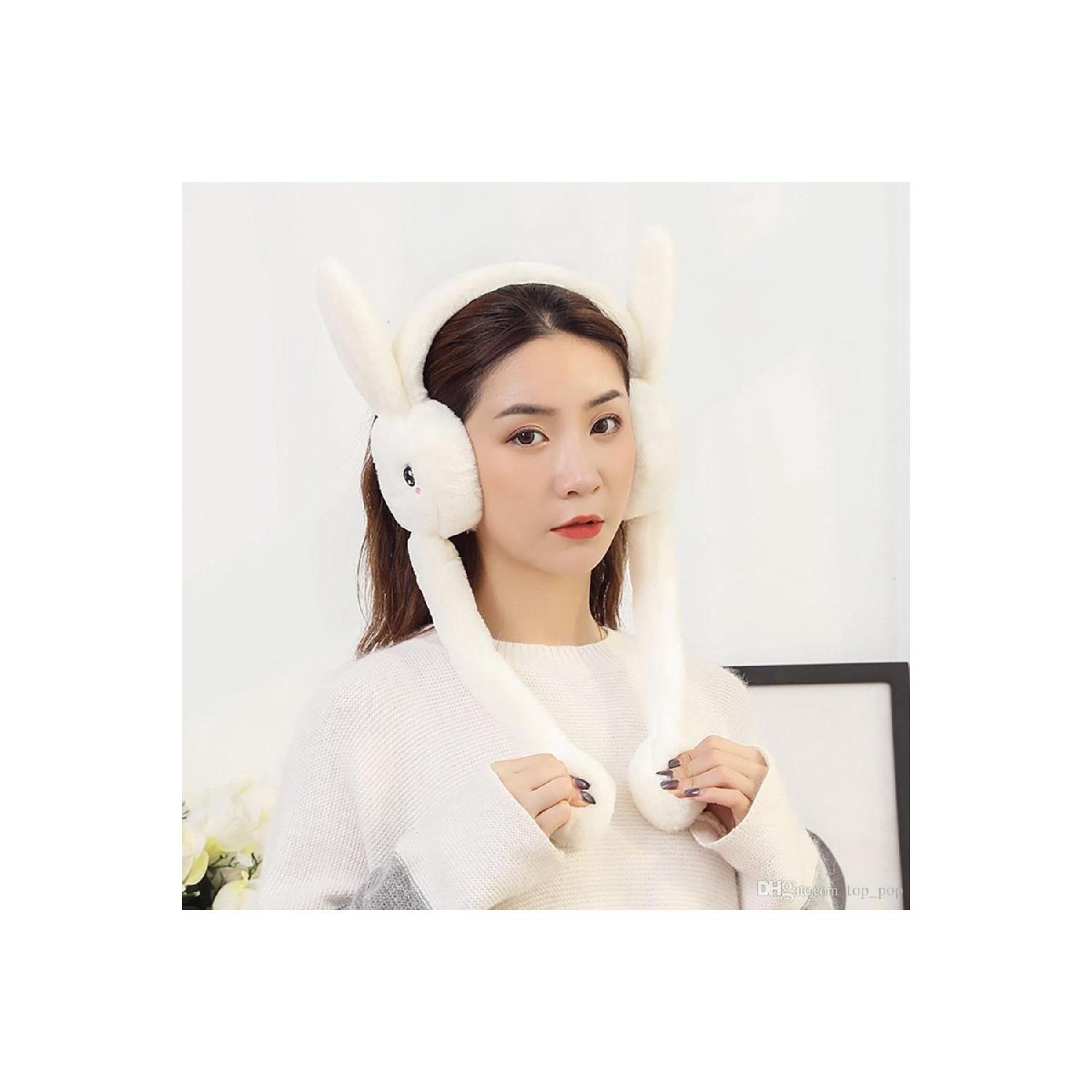 

Плюшевые подвижные наушники с кроличьими ушками, белые Standart белый