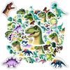 35pcs Cartoon Dinosaur Stickers Playful Cute  Stickers DIY Stickers For Guitar Laptop Helmet Skateboard Laptop DIY