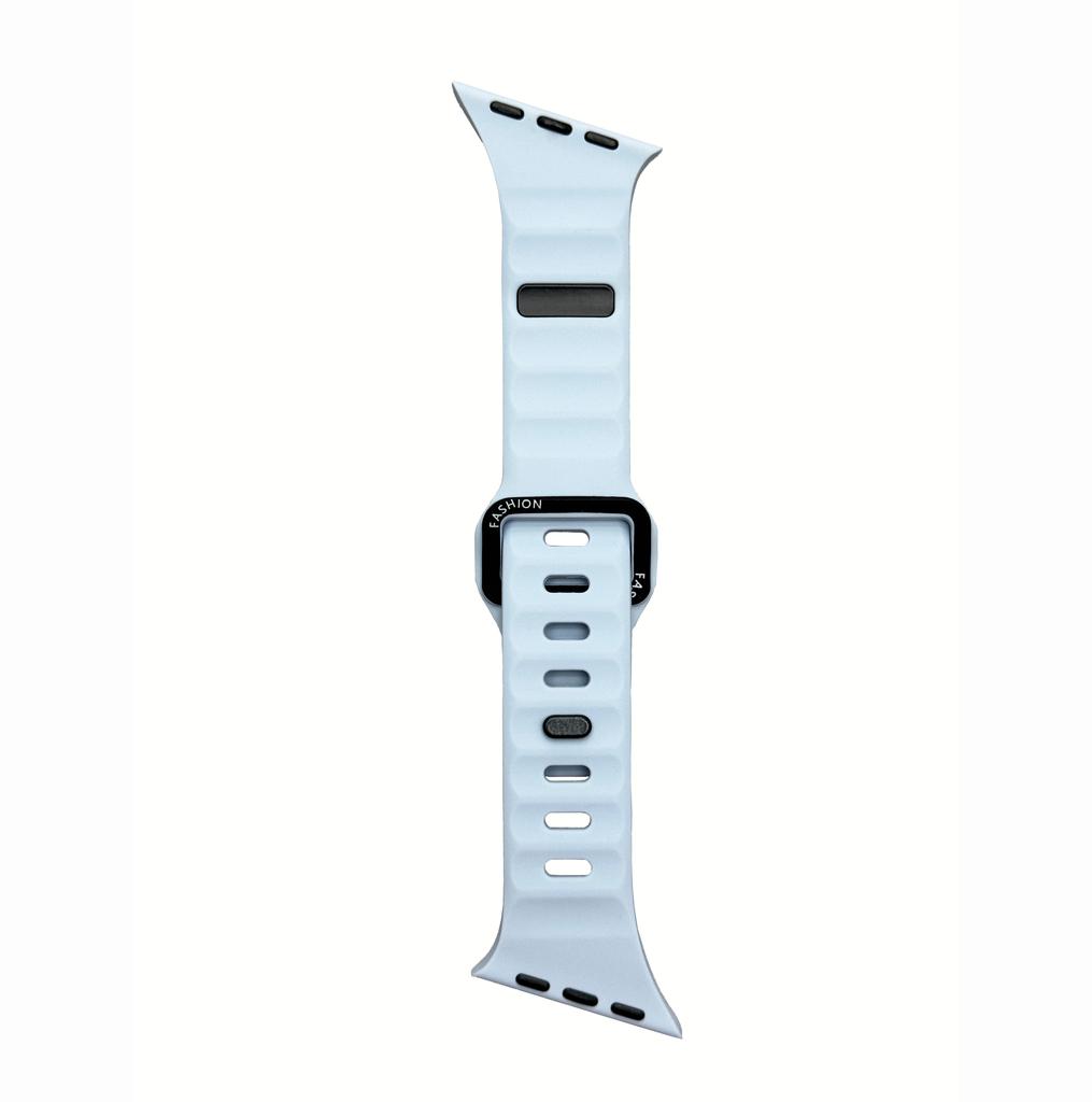 Sport Bands For Apple Watch Ultra Wide Soft Silicone Wristbands Waterproof Strap Men for iWatch Series 11/10/9/8/7/6/5/4/3/2/1SE