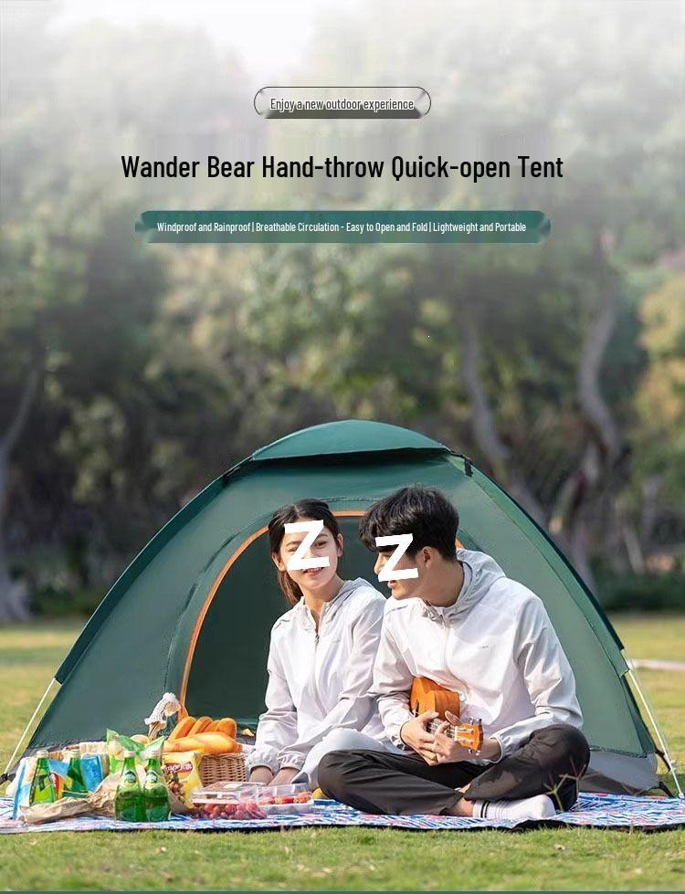 Portable Automatic Folding Tent for Camping, Hiking, and Beach
