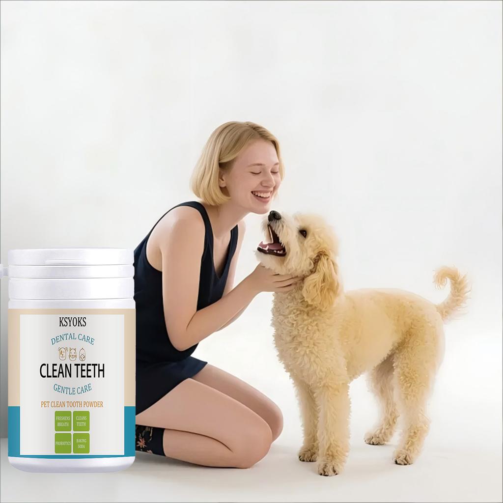 Pet tooth powder can remove hidden residue and improve dull teeth