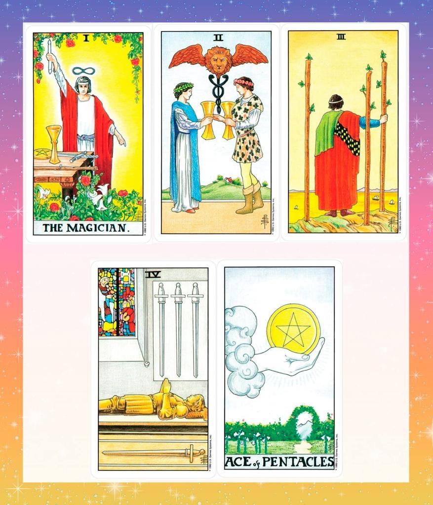 Universal Waite Tarot Cards in a Tin, with a 67-page Japanese Instruction Manual. Universal Waite Tarot, Tarot Reading, Waite Edition [Authentic]