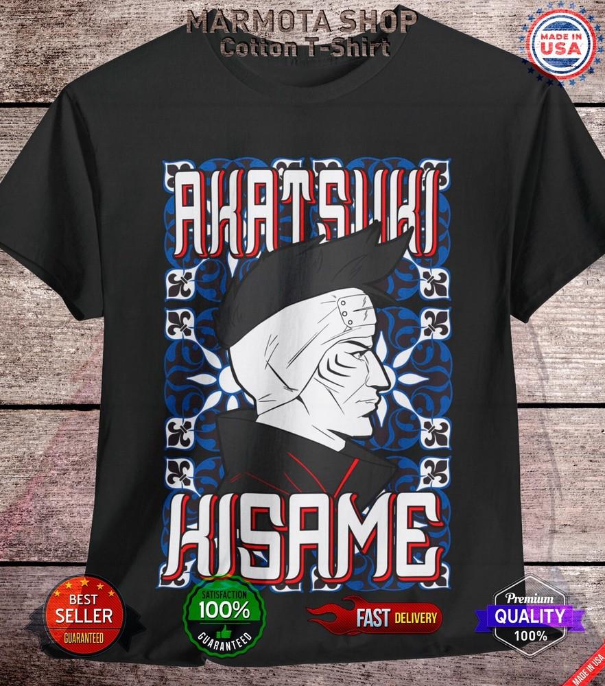 

Kisame T-Shirt Naruto Shippuden Itachi Madara Uchiha Anime Unisex Tee Shirt 4XL